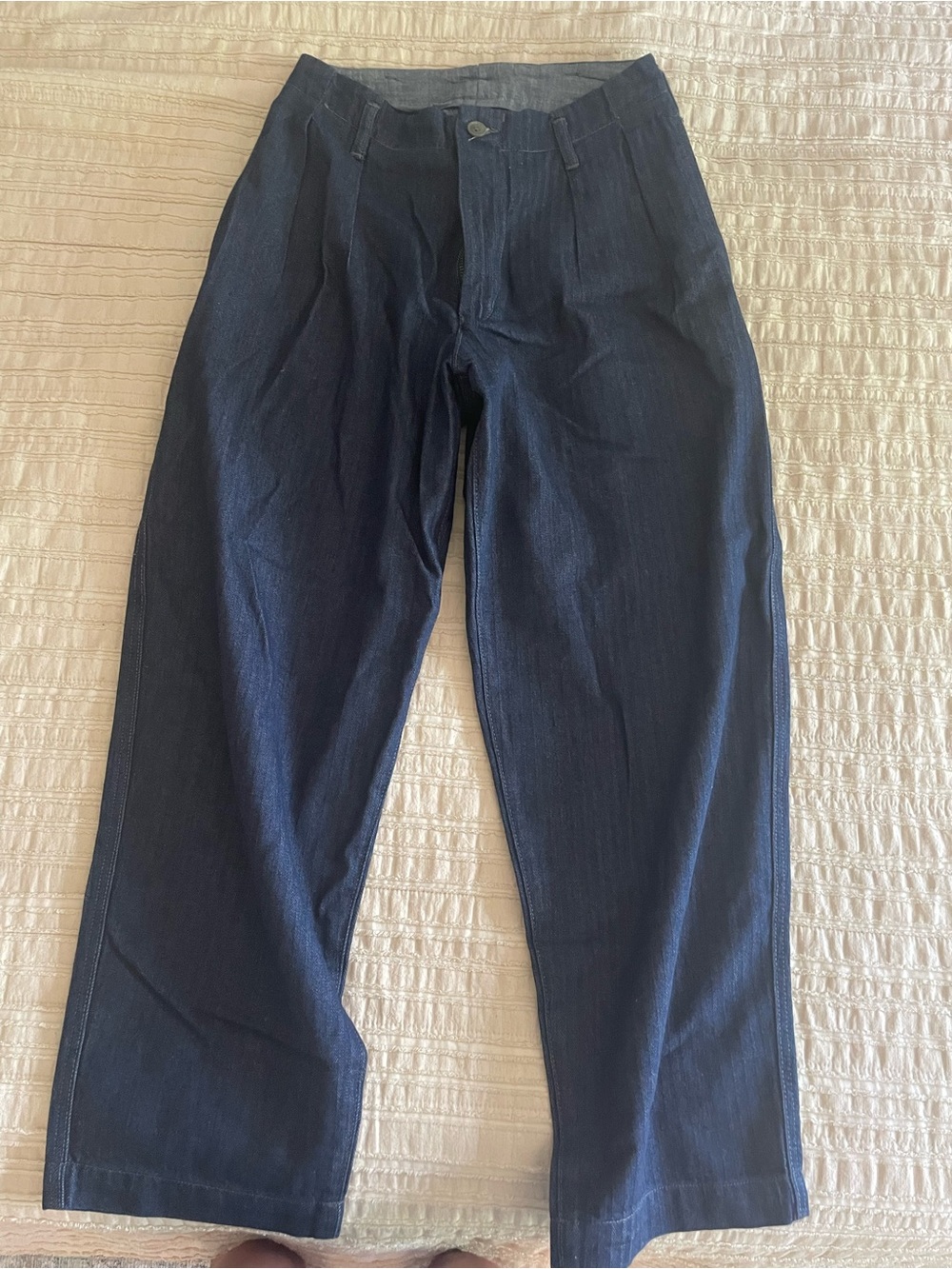 GAP Navy Pleated Women's Trousers